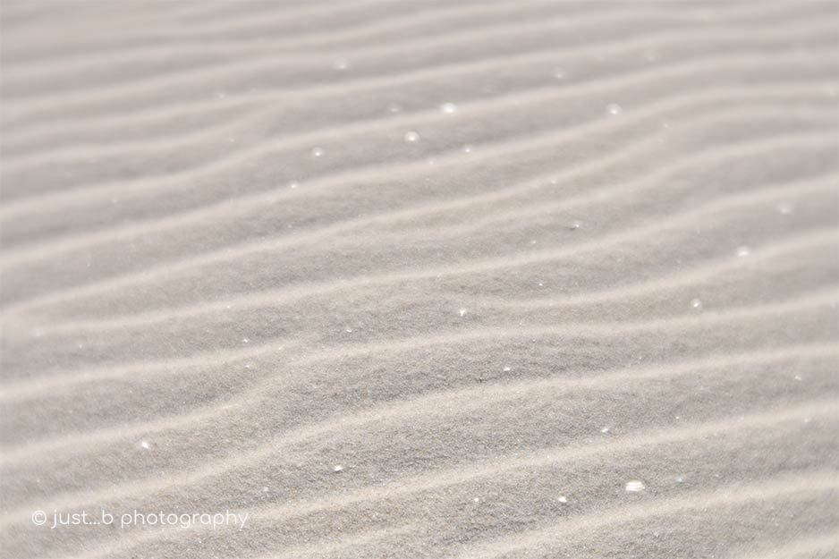 wave-like glittering sand ripples
