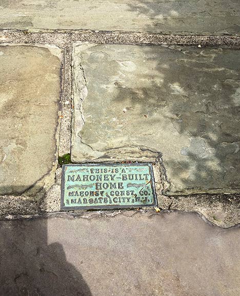 Mahoney Built Home plaque to Margate English Tudor