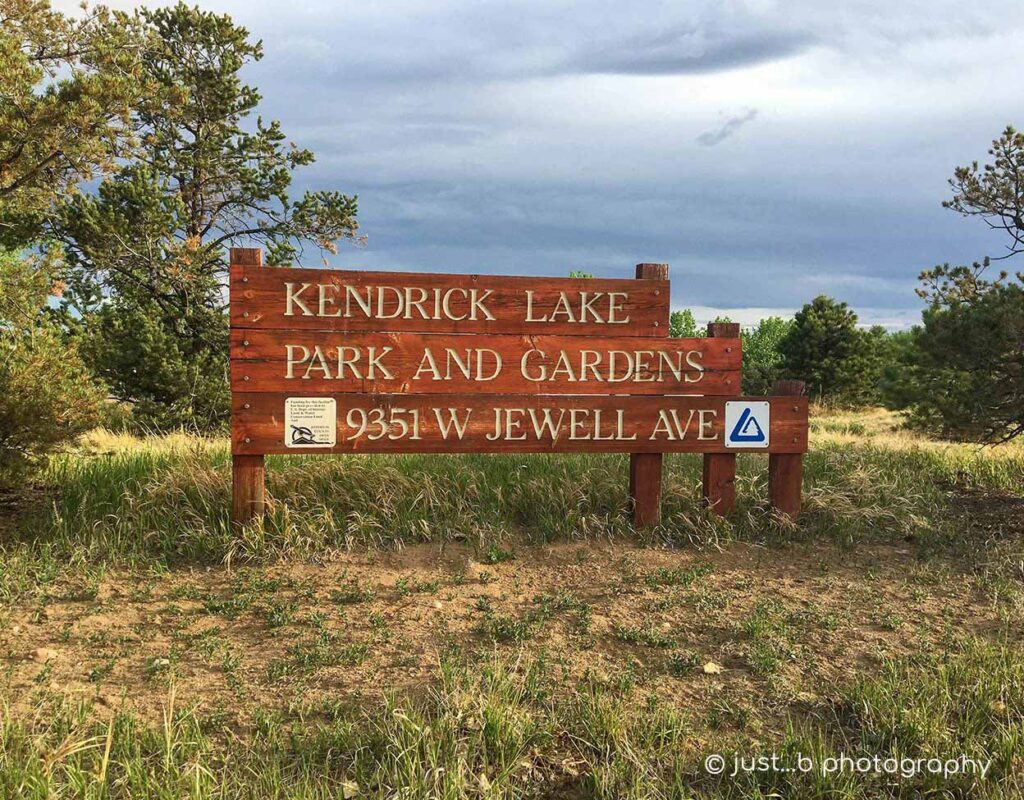 Kendrick Lake PArk and Gardens wooden sign