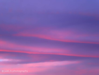 Soft pastel colors in shades of blues, purples and pinks during sunset.