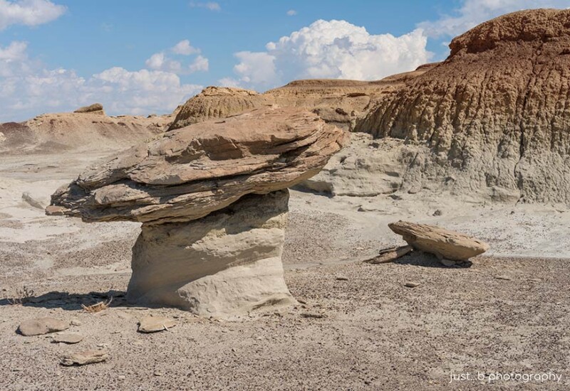 Hoodoo rock formation within Bisti/De-Na-Zin Wilderness Area