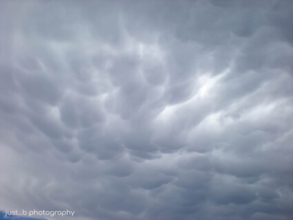 Dark storm cloud formations over Santa Fe, NM.